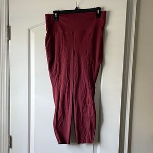 Lululemon Base Pace High Rise Maroon Leggings
